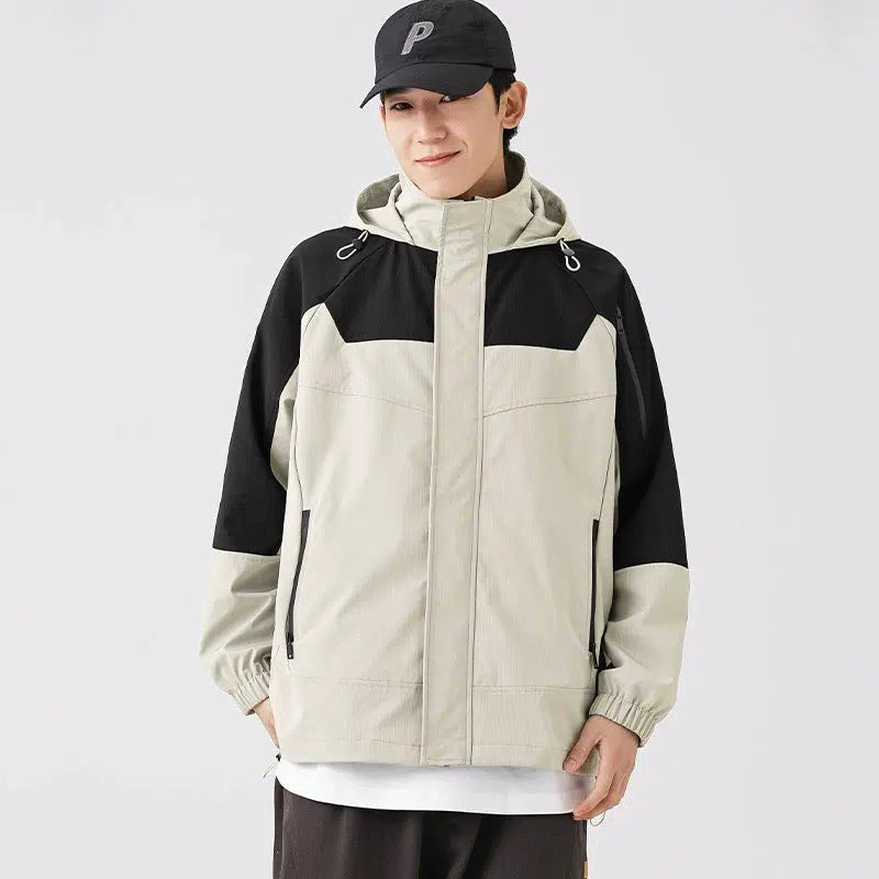 Two Piece Set Outdoor Fleece Hooded Jacket