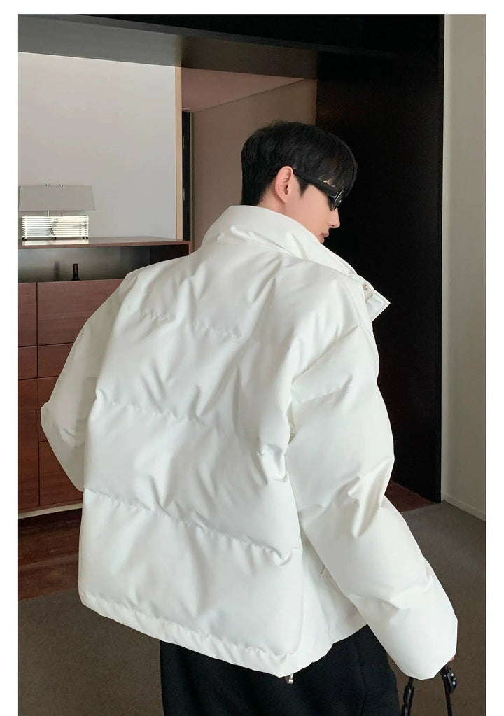 Two Piece Stand Collar Puffer Jacket