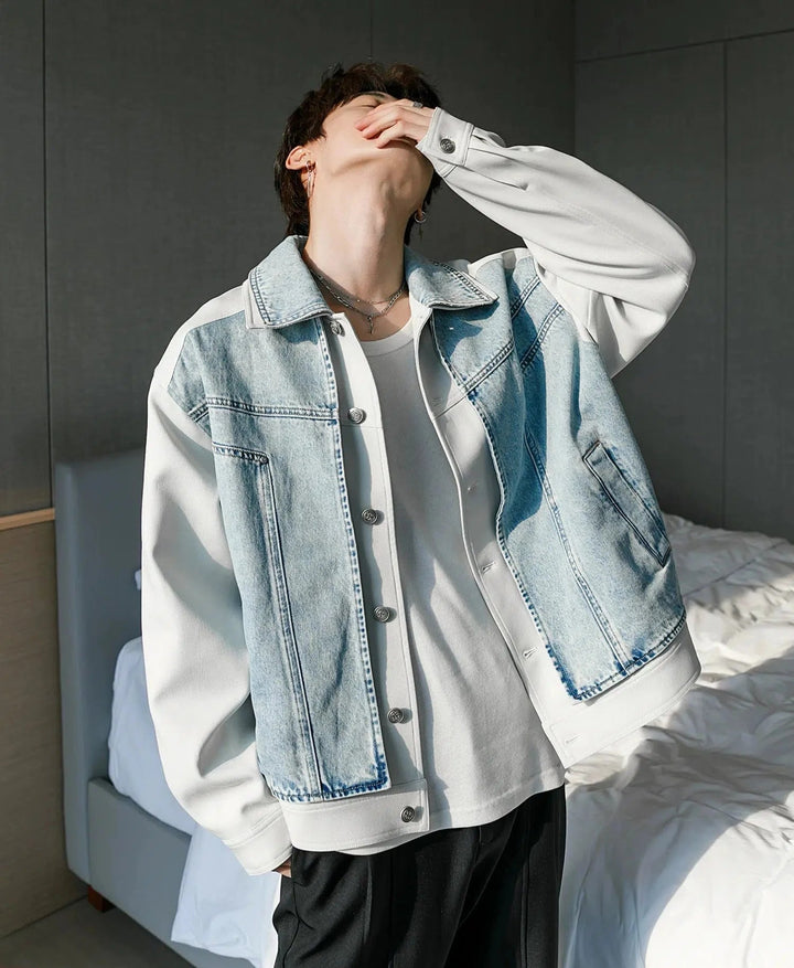 Two-piece Button-up Denim Jacket