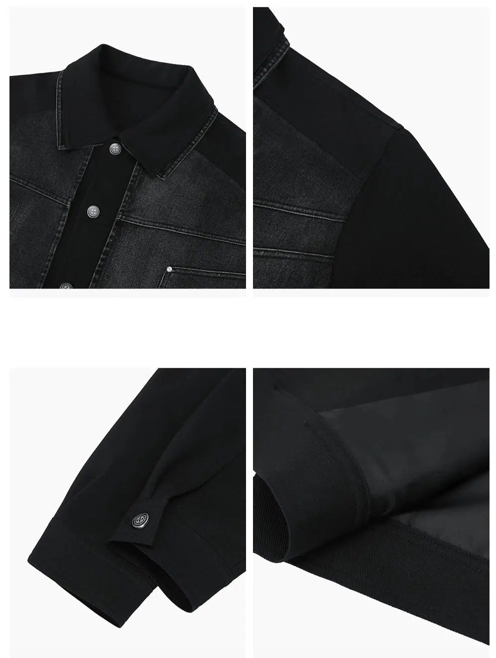 Two-piece Button-up Denim Jacket