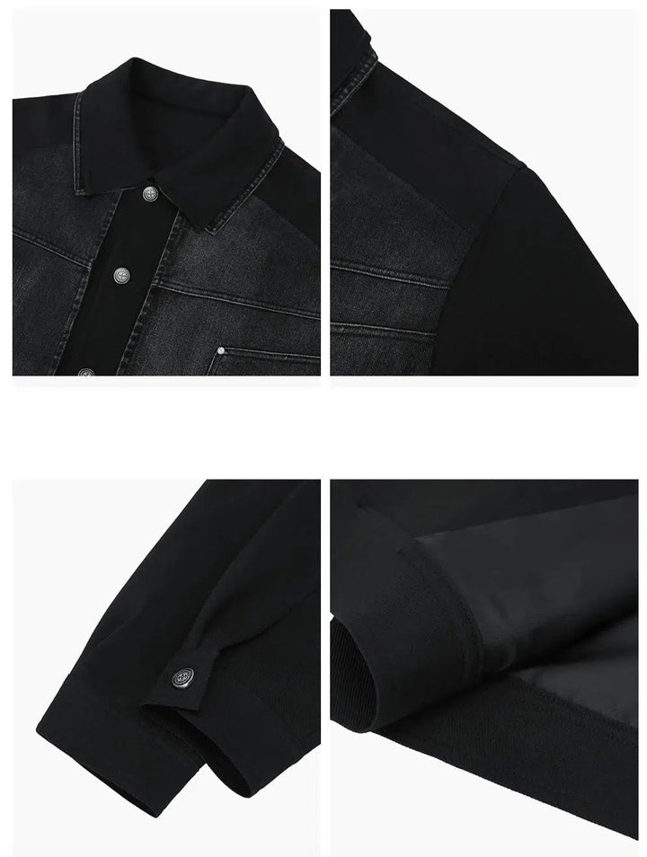 Two-piece Button-up Denim Jacket