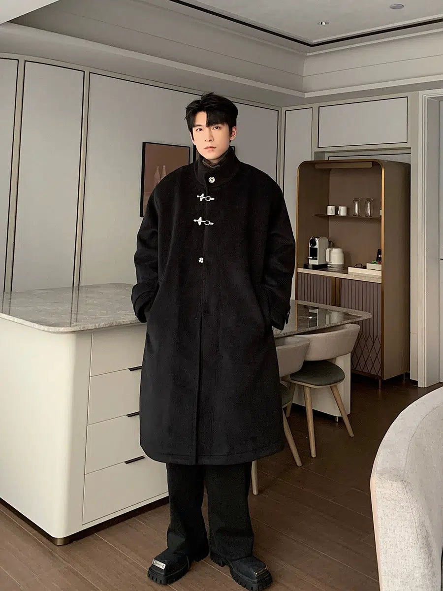 Two-piece Denim Woolen Coat