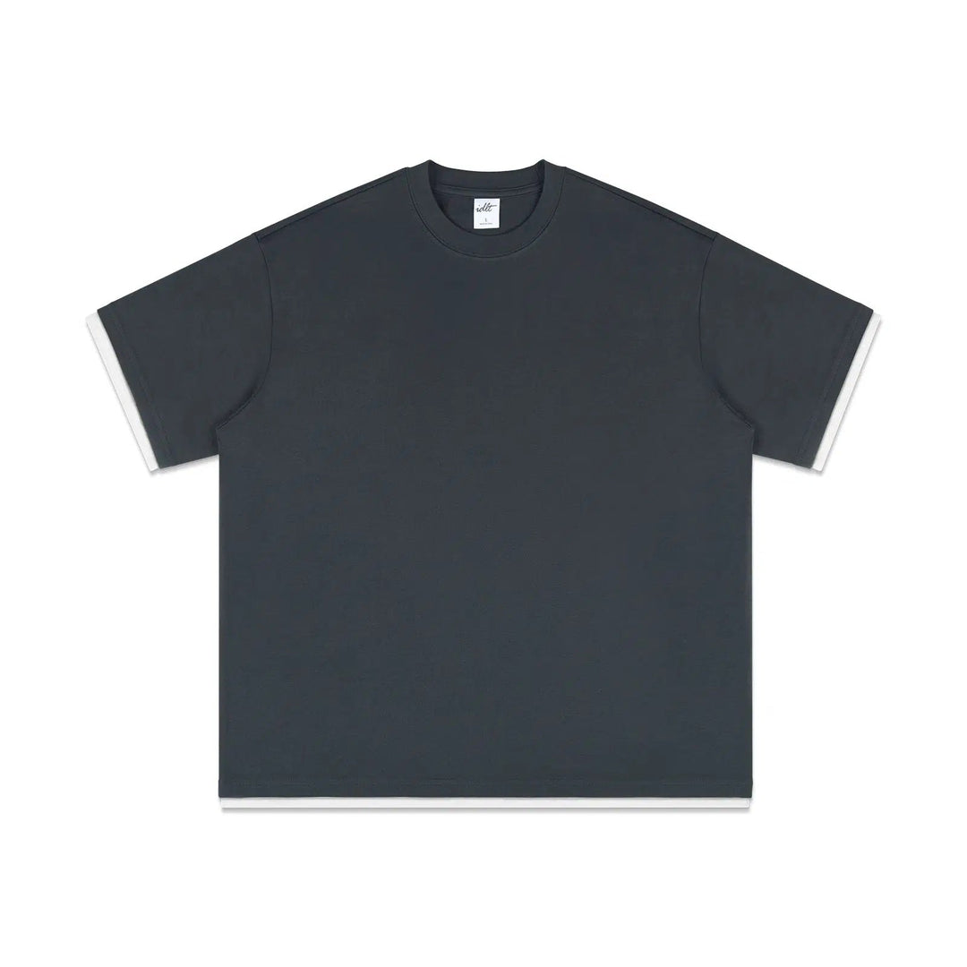 Two-piece Round Neck T-shirt