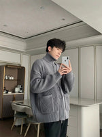 Two-piece Turtleneck Cardigan Jacket