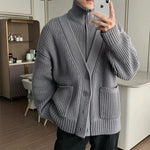 Two-piece Turtleneck Cardigan Jacket