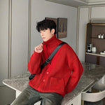 Two-piece Turtleneck Cardigan Jacket