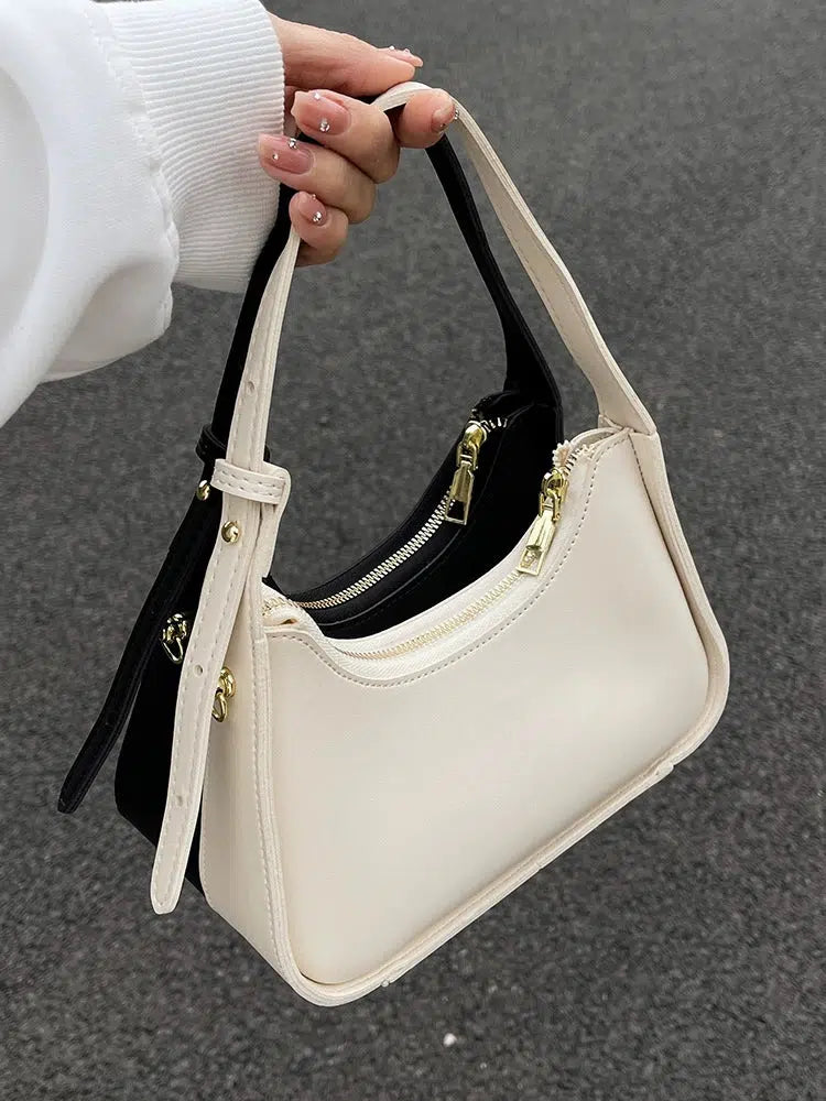 Unique Strap Curved Shoulder Bag
