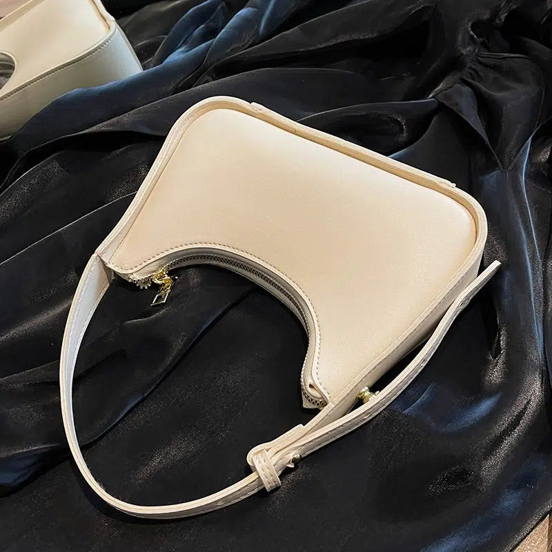 Unique Strap Curved Shoulder Bag