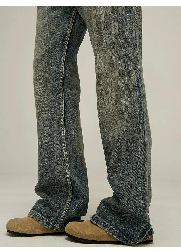 Unisex Regular Fit High Waist Jeans