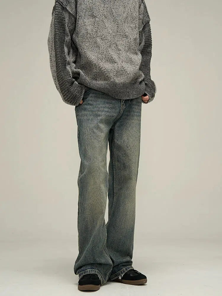 Unisex Regular Fit High Waist Jeans