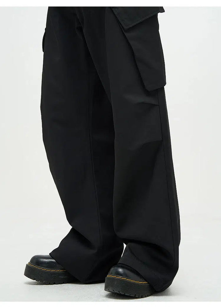 Unisex Wide-leg Nylon Overalls Pants