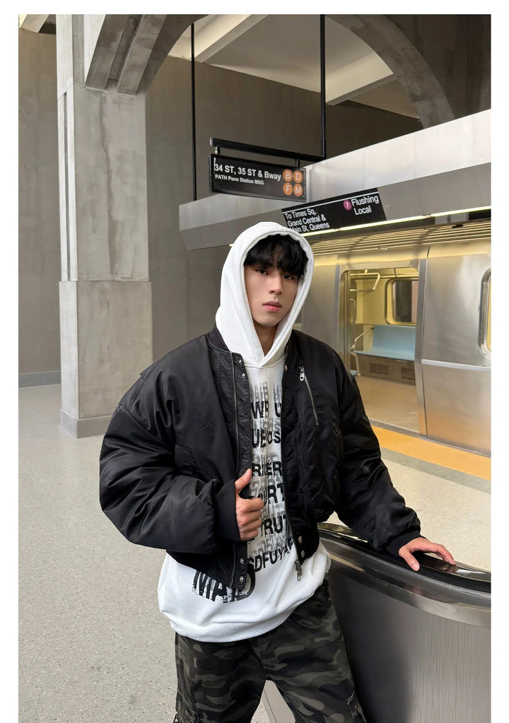 Urban Casual Cotton-Padded Jacket