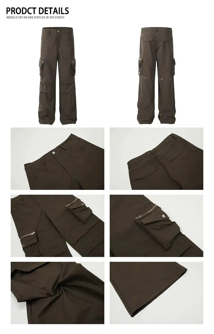 Utility Style Multi-Pocket Cargo Pants
