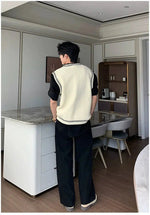 V-Neck Cable Knit Vest