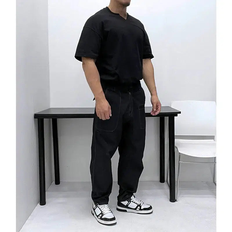 V-Neck Casual T-shirt