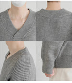 V-Neck Knit Sweater