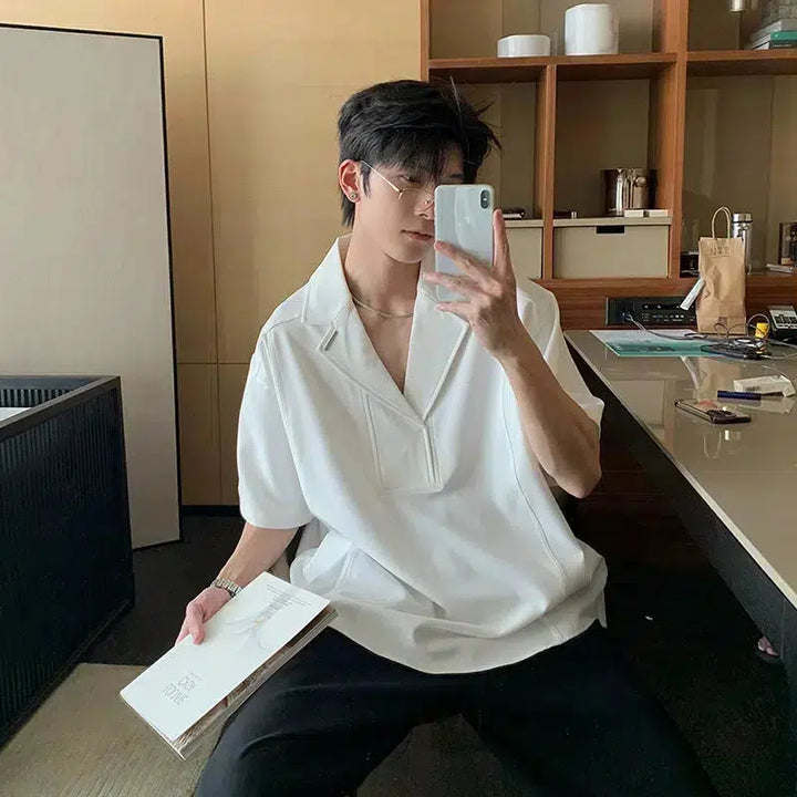 V-Neck Short Sleeve Shirt