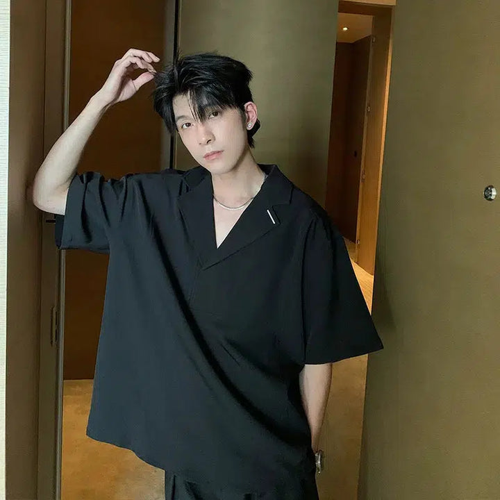 V-Neck Short Sleeve Shirt