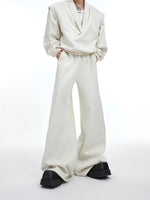 V-neck Metal Embellished Top Pants Set