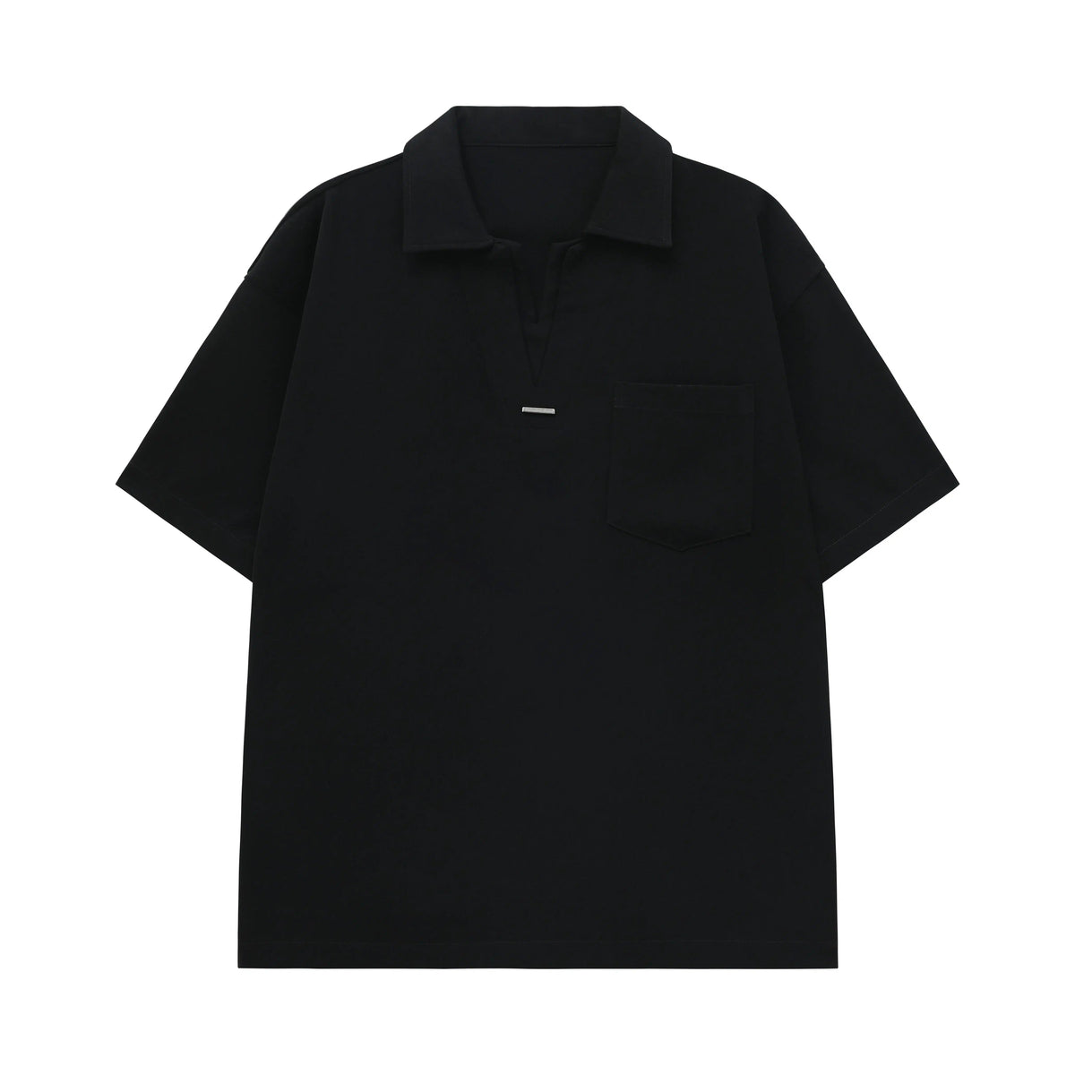 V-neck Short-sleeved Polo Collar T-shirt