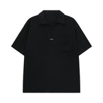 V-neck Short-sleeved Polo Collar T-shirt
