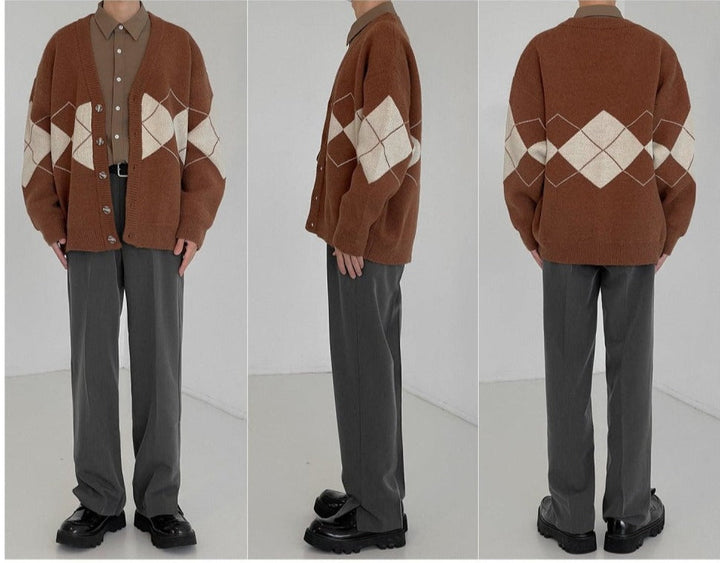 V-neck Thickened Knitted Cardigan Jacket