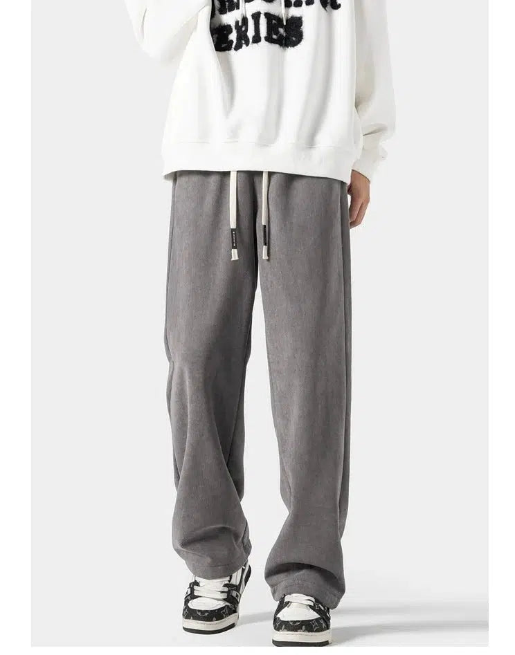 Velvet Drawstring Sweatpants