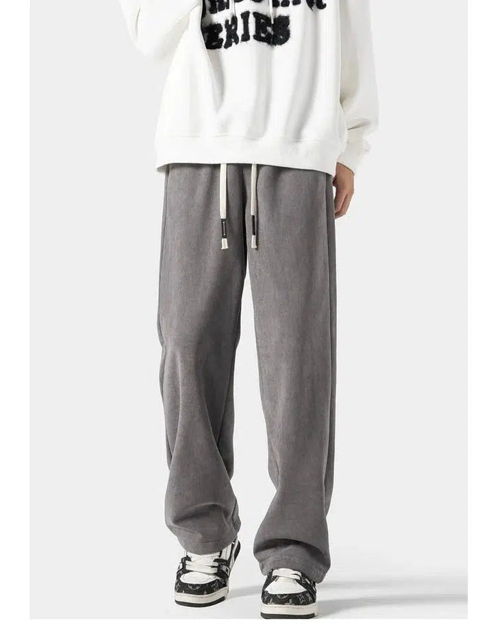Velvet Drawstring Sweatpants