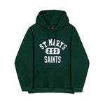 Velvet Green Hooded Sweatshirt