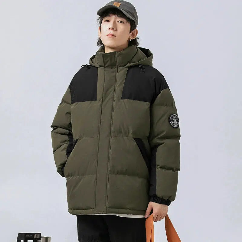 Velvet Hooded Cotton Jacket