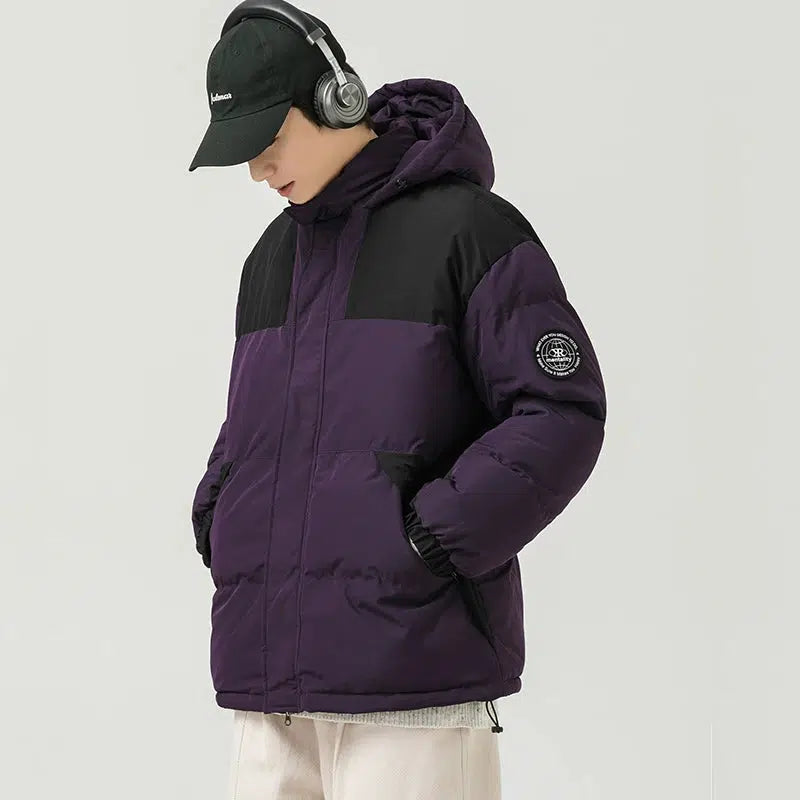 Velvet Hooded Cotton Jacket