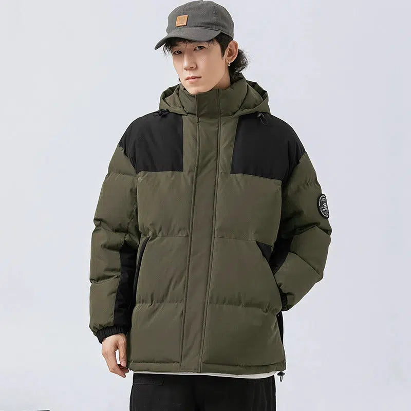 Velvet Hooded Cotton Jacket