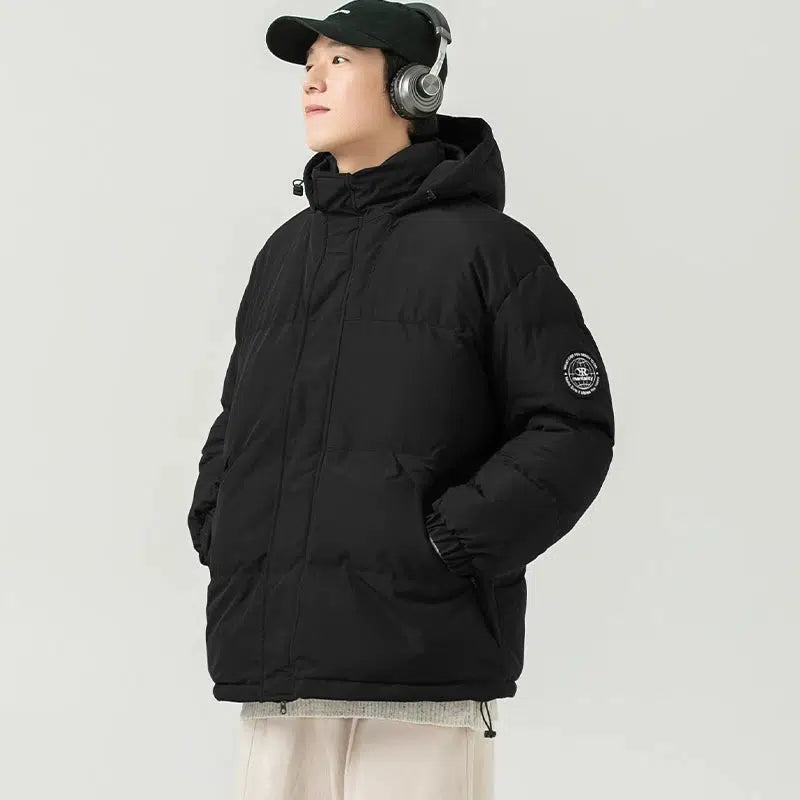 Velvet Hooded Cotton Jacket