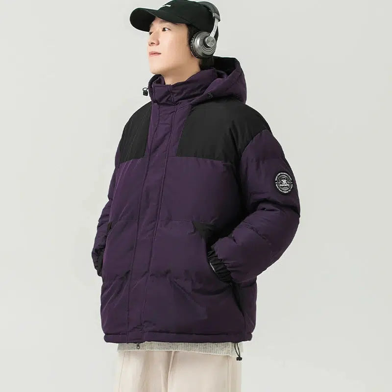 Velvet Hooded Cotton Jacket