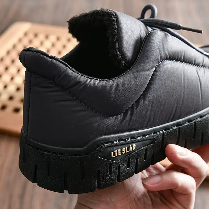 Velvet Lace-up Non-slip Shoes