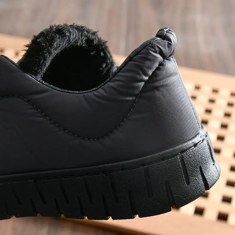 Velvet Lace-up Non-slip Shoes