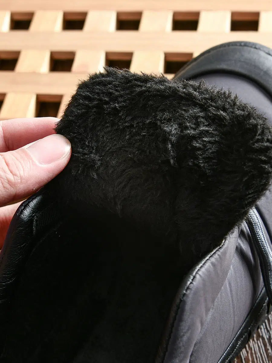 Velvet Lace-up Non-slip Shoes