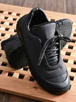 Velvet Lace-up Non-slip Shoes