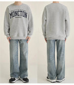 Velvet Printed Crew Neck Sweatshirt