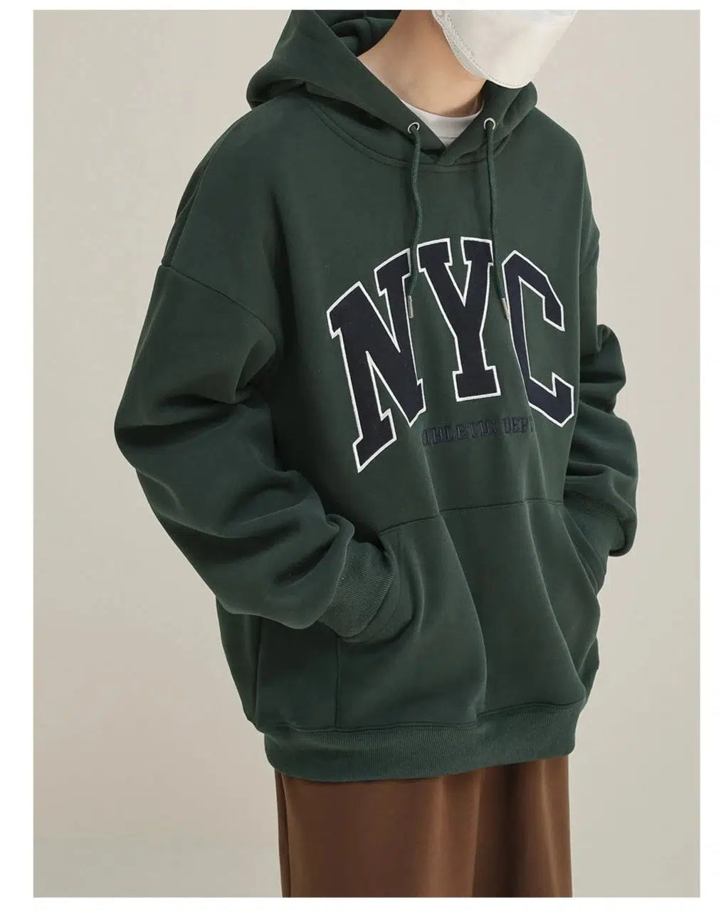 Velvet Printed Hooded Sweatshirt