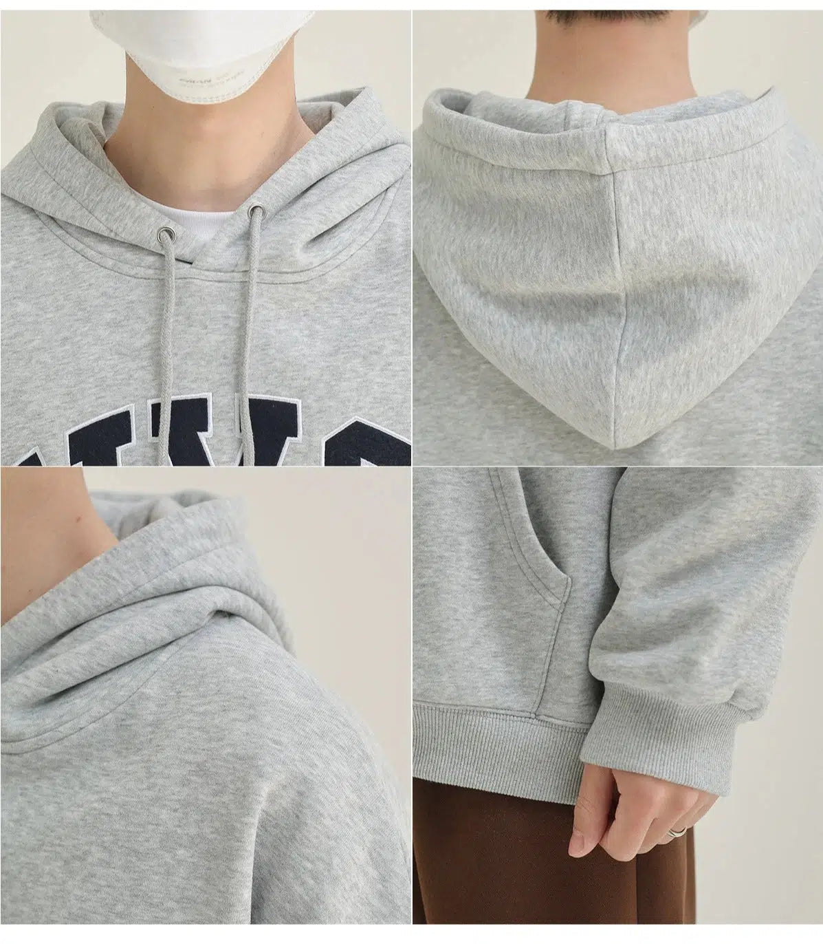 Velvet Printed Hooded Sweatshirt