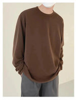 Velvet Round Neck Long Sleeve T-shirt