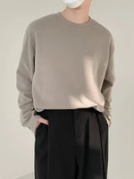 Velvet Round Neck Long Sleeve T-shirt