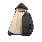 Velvet Thickened Hooded Jacket