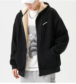 Velvet Thickened Hooded Jacket