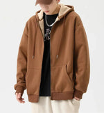 Velvet Thickened Hooded Jacket