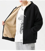 Velvet Thickened Hooded Jacket