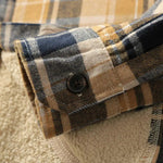 Velvet Thickened Plaid Jacket
