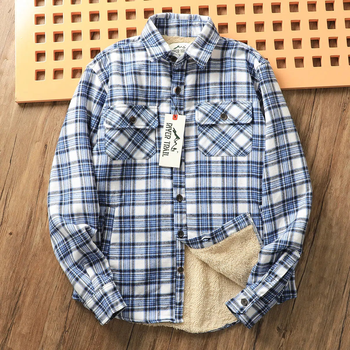 Velvet Thickened Plaid Jacket