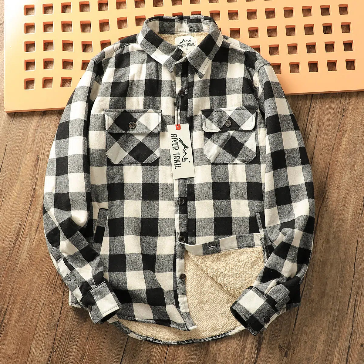 Velvet Thickened Plaid Jacket
